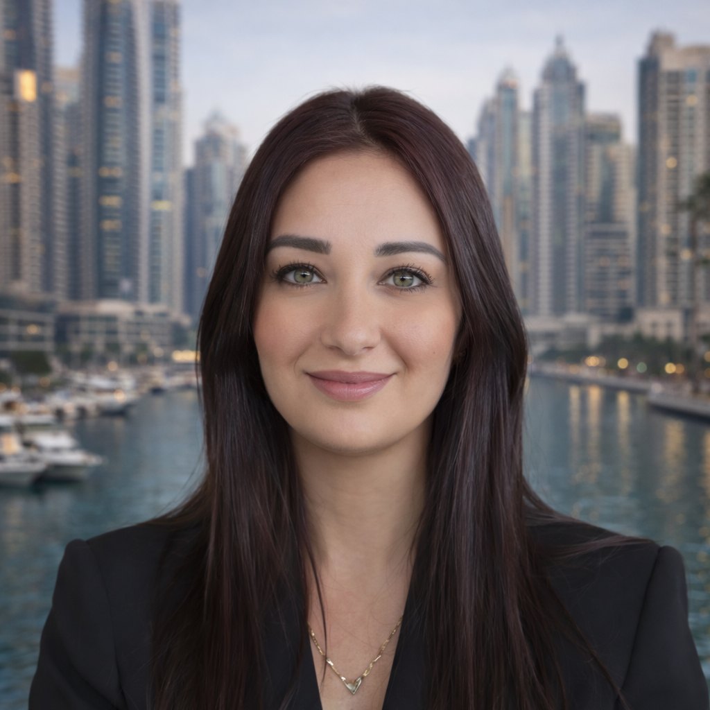 Reina, responsable marketing chez Dubaimmo à Dubaï