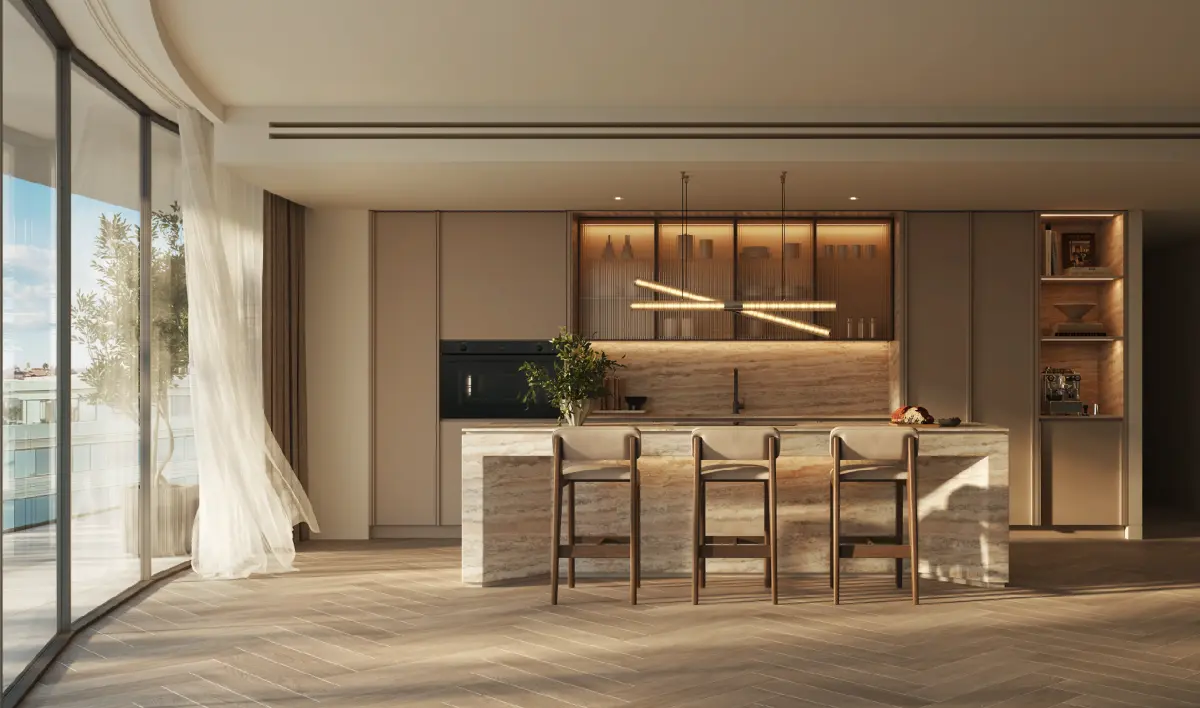 Cuisine haut de gamme dans un appartement The Row Saadiyat