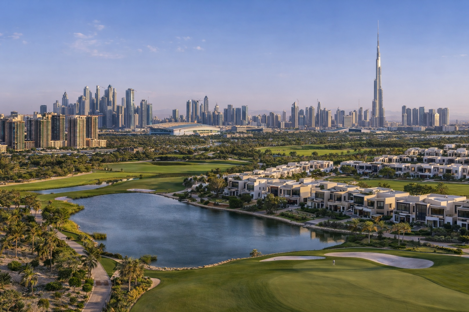 Dubai Hills Estate à Dubaï – quartier résidentiel premium avec parc, golf et skyline