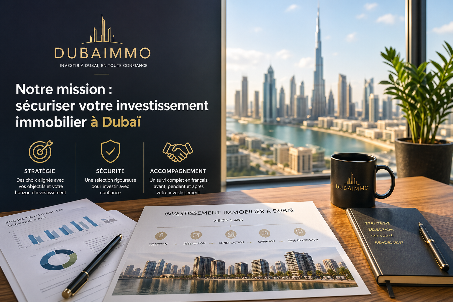 Investissement immobilier à Dubaï – stratégie, analyse financière et accompagnement Dubaimmo pour investisseurs francophones