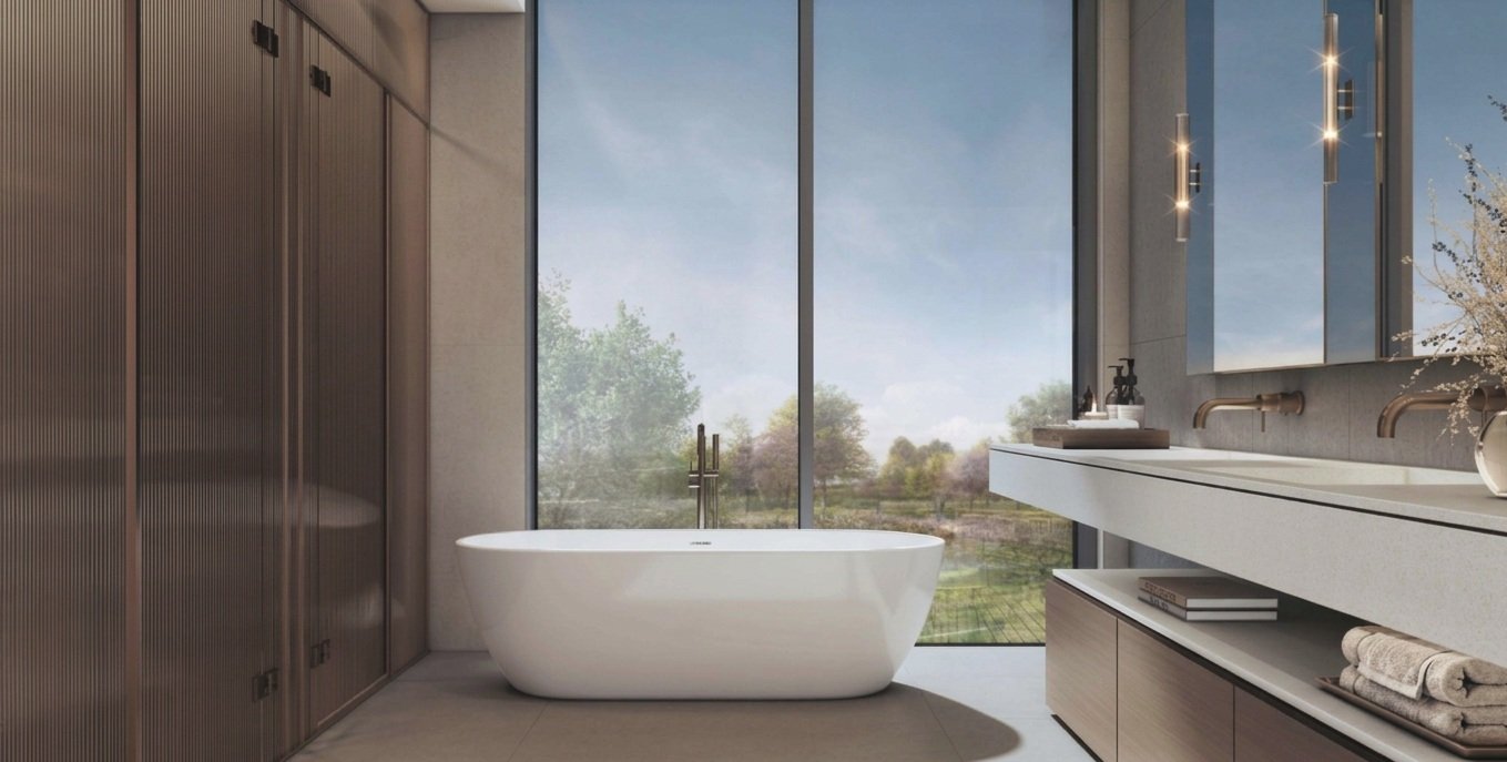 Sobha City Abu Dhabi salle de bain villa avec baignoire design et finitions haut de gamme