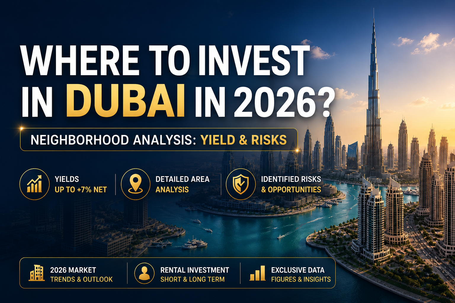 Investing in Dubai in 2026: analysis of the best neighborhoods with rental yields up to 7% and real estate market risks